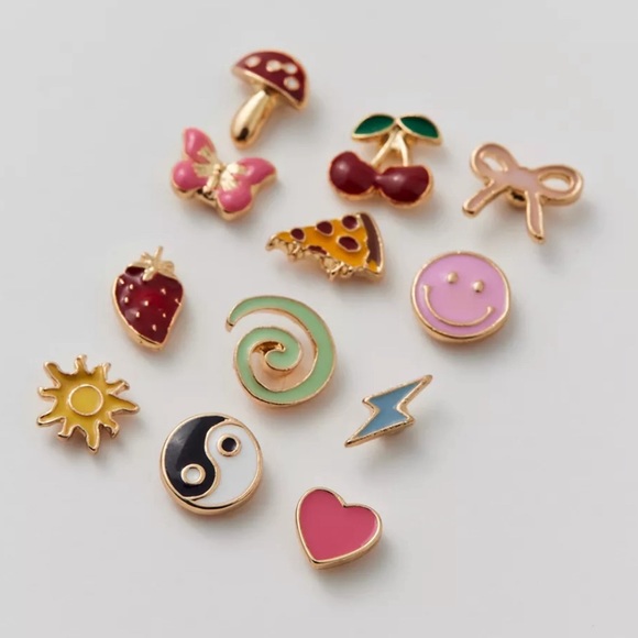 NWT Enamel Post Mismatched Earring Set - Picture 3 of 6